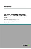 Der Kampf um die Macht der Figuren Julie und Jean in Strindbergs Fräulein Julie