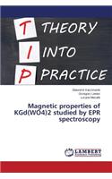 Magnetic Properties of Kgd(wo4)2 Studied by EPR Spectroscopy