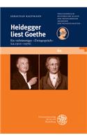 Heidegger Liest Goethe