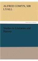 Studies in Literature and History