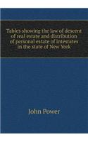Tables showing the law of descent of real estate and distribution of personal estate of intestates in the state of New York