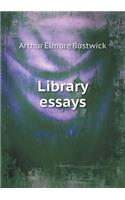 Library essays: (English)