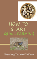 How To Start Quail Farming: Everything You Need To Know: How To Raise Healthy Quail And Avoid Catastrophe