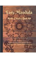 Easy Mandala Adults Coloring Book Art
