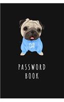 Cute Pug Password Book