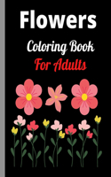 Flowers Adult Coloring Book