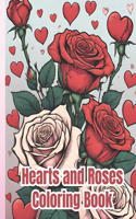 Hearts and Roses Coloring Book