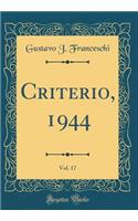 Criterio, 1944, Vol. 17 (Classic Reprint)