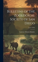 Bulletins of the Zoological Society of San Diego; no.21 (1945)