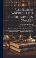Allgemeines Landrecht Für Die Preussischen Staaten