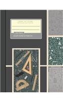 Graph Paper Notebook: Squared Graphing Paper, Quad Ruled, Graph Paper Composition Books (Large 8.5" x 11") Jet