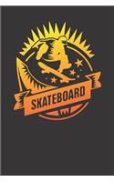 Notebook for skate sk8 longboard sk8er ollie