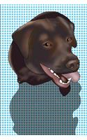 Dot Grid Notebook - Chocolate Labrador
