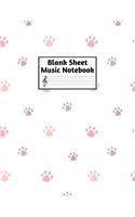 Blank Sheet Music Notebook