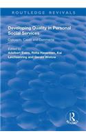 Developing Quality in Personal Social Services