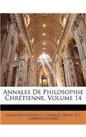 Annales de Philosophie Chretienne, Volume 14