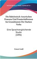 Die Babylonisch-Assyrischen Praesens Und Praeteritalformen Im Grundstamm Der Starken Verba