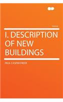 I. Description of New Buildings: (English)