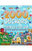 2000 Stickers Things That Go: 36 Fast and Fun Activities!: 36 Fast and Fun Activities!