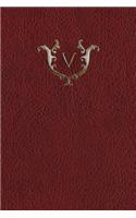 Monogram "V" Journal: 365 page Journal Diary Notebook