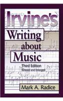 Irvine's Writing About Music