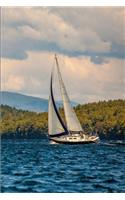 2020 Daily Planner Sailboat Lake Blue Water Mountains 388 Pages