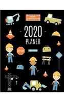 Straßenbauarbeiter Planer 2020: 12 Monate: Januar - Dezember 2020 Jahresplaner - Ideal für die Schule, Studium und das Büro - Wöchentlicher, Monatlicher und Jährlicher Planer Agend