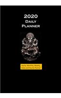 2020 Daily Planner Black Ganesha
