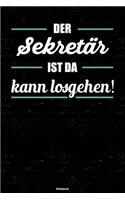 Der Sekretär ist da kann losgehen! Notizbuch