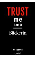 Notizbuch für Bäcker / Bäckerin: Originelle Geschenk-Idee [120 Seiten liniertes blanko Papier]