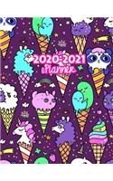 2020-2021 Planner: Two Year Calendar Organizer and Goal Journal - January 2020 - December 2021 Daily, Weekly and Monthly Planner Book with Back Sticker Expression Wall