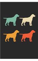 Labrador Retriever Notebook - Retro Labrador Retriever Journal - Vintage Labrador Retriever Diary