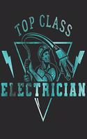 Electrician Notebook: Electrician Notebook The Perfect Gift Idea for Electrician or Electrician. The paperback has 120 white pages with dot matrix that assist you in writ