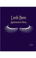 Lash Boss Appointment Diary: 2020 diary, appointment book, Planner 2020 Weekly Monthly: Full Year Notebook Organizer Large - 12 Months - Jan to Dec 2020
