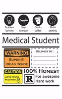 Honest Work Notebook for Medical Students