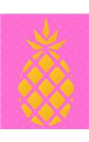 Blank Page Journal and Diary Notebook: Pineapple