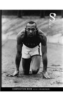 Sacred Struggle(TM) No. 49 - Jesse Owens Composition Book College Ruled