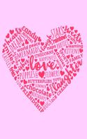 Heart Word Art Sketchbook