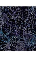 Bullet Journal Notebook Forest Trees Pattern 3: 172 Numbered Pages with 160 Dot Grid Pages, 6 Index Pages and 2 Key Pages in Large 8 X 10 Size for Journaling, Writing, Planning or Doodling.