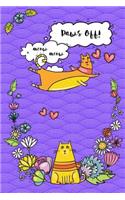 Journal Notebook For Cat Lovers Funny Flying Cartoon Cat 2: Blank Journal To Write In, Unlined For Journaling, Writing, Planning and Doodling, For Women, Men, Kids, 160 Pages, Easy To Carry Size.(91 Handy Plain Journal 2)