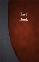 List Book: 1/4 Inch Lined, Memo Book, 5x8, 100 Pages