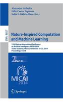 Nature-Inspired Computation and Machine Learning: 13th Mexican International Conference on Artificial Intelligence, Micai2014, Tuxtla Gutiérrez, Mexico, November 16-22, 2014. Proceedings, Part II