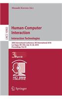 Human-Computer Interaction. Interaction Technologies