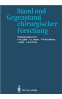 Stand Und Gegenstand Chirurgischer Forschung