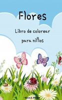 Flores Libro de colorear para niños