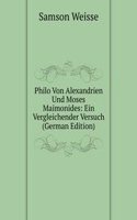 Philo Von Alexandrien Und Moses Maimonides