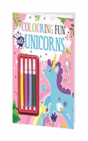 Hello Friend Books Sketch and Colour Fun: Unicorns - Colouring Book with Set of 4 Sketch Pens