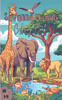 Savanna Animals Coloring Book
