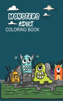 Monsters Adult Coloring Book