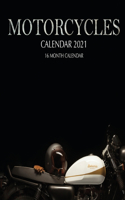 Motorcycles Calendar 2021: 16 Month Calendar